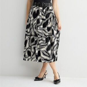 Nine West Belted Midi Skirt